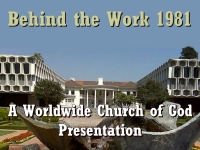 Watch  Behind the Work 1981 - A Worldwide Church of God Presentation