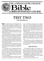 Test Two - For Lessons 5 - 8