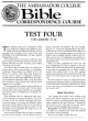 Test Four - For Lessons 13 - 16