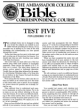 Test Five - For Lessons 17 - 20