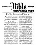 Lesson 19 - The New Covenant and Testament