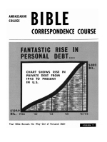 Lesson 7 - Your Bible Reveals the Way Out of Personal Debt