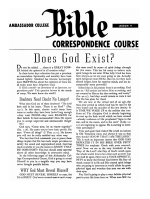 Lesson 9 - Does God Exist?