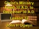 Lesson 32 - Christ's Ministry Feast 30 A.D. - December 30 A.D.