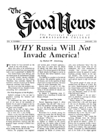 I Hold GOD Responsible!
Good News Magazine
January 1952
Volume: Vol II, No. 1