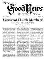 Should Christianity be Endured - or ENJOYED?
Good News Magazine
January 1955
Volume: Vol V, No. 1