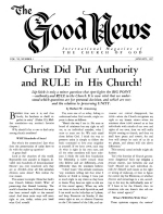 Unconverted Church Members?
Good News Magazine
January 1957
Volume: Vol VI, No. 1