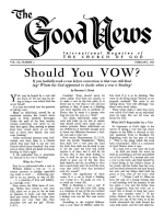Question Box
Good News Magazine
February 1960
Volume: Vol IX, No. 2