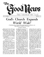 Question Box
Good News Magazine
February 1961
Volume: Vol X, No. 2