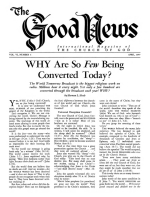 Why Do the Churches Observe SUNDAY?
Good News Magazine
April 1957
Volume: Vol VI, No. 4