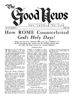 Question Box
Good News Magazine
April 1958
Volume: Vol VII, No. 4