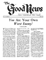 How the World Suppressed God's 7000-Year Plan
Good News Magazine
June 1962
Volume: Vol XI, No. 6