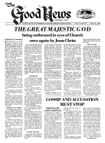 How You Can Obtain Enduring Faith
Good News Magazine
July 31, 1978
Volume: Vol VI, No. 16