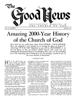 God's Church GROWS!
Good News Magazine
August 1957
Volume: Vol VI, No. 8