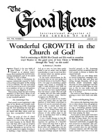 Is GLADEWATER the PLACE for the Feast of Tabernacles?
Good News Magazine
August 1959
Volume: Vol VIII, No. 8