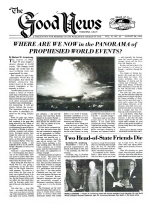 Where Are We Now In The Panorama Of Prophesied World Events?
Good News Magazine
August 28, 1978
Volume: Vol VI, No. 18