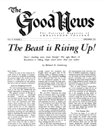 EARTHQUAKES to Come!
Good News Magazine
September 1952
Volume: Vol II, No. 9
