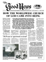 '78 Feast is 'spiritual revival'
Good News Magazine
November 6, 1978
Volume: Vol VI, No. 22