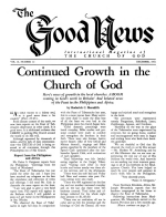 Do you have the SUNDAY SPIRIT?
Good News Magazine
December 1961
Volume: Vol X, No. 12