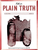 Are People Lost BECAUSE OF ADAM'S SIN?
Plain Truth Magazine
February 1957
Volume: Vol XXII, No.2
Issue: 
