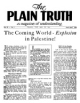 The Coming World  Explosion in Palestine!
