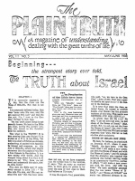 Can You believe BOTH the BIBLE and EVOLUTION?
Plain Truth Magazine
May-June 1938
Volume: Vol III, No.5
Issue: 