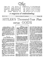 The WAR, at the moment, in Prophecy
Plain Truth Magazine
May-June 1941
Volume: Vol VI, No.1
Issue: 