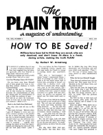 Will Man Reach the MOON?
Plain Truth Magazine
May 1954
Volume: Vol XIX, No.4
Issue: 