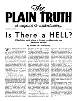 WHY Such Confusion about Water BAPTISM?
Plain Truth Magazine
May 1955
Volume: Vol XX, No.4
Issue: 