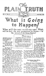 EDITORIAL
Plain Truth Magazine
June-July 1934
Volume: Vol I, No.5
Issue: 