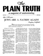 WORLD WAR III IN 60 DAYS?
Plain Truth Magazine
June 1948
Volume: Vol XIII, No.2
Issue: 