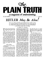 The PLAIN TRUTH About Divorce and Remarriage
Plain Truth Magazine
June 1952
Volume: Vol XVII, No.1
Issue: 