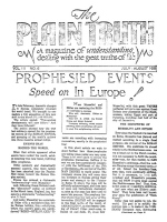 The TRUTH about Israel - Chapter II
Plain Truth Magazine
July-August 1938
Volume: Vol III, No.6
Issue: 