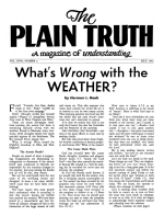 REPORT from EUROPE
Plain Truth Magazine
July 1953
Volume: Vol XVIII, No.2
Issue: 