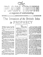 The United States in Prophecy - Part One
Plain Truth Magazine
August-September 1940
Volume: Vol V, No.3
Issue: 