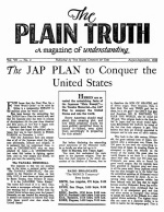 WHAT it's ALL ABOUT!
Plain Truth Magazine
August-September 1942
Volume: Vol VII, No.2
Issue: 