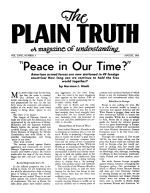 Science Disproves Evolution - Part I
Plain Truth Magazine
August 1953
Volume: Vol XVIII, No.3
Issue: 