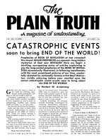 PROPHESIED TO HAPPEN to the United States and Britain! - Installment 7
Plain Truth Magazine
August-September 1954
Volume: Vol XIX, No.7
Issue: 
