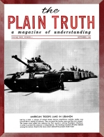 What's Behind the ARAB CRISIS?
Plain Truth Magazine
September 1958
Volume: Vol XXIII, No.9
Issue: 