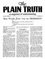 Heart to Heart Talk With the Editor
Plain Truth Magazine
October 1948
Volume: Vol XIII, No.4
Issue: 