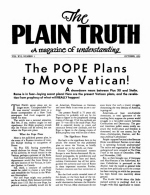 Heart to Heart Talk With the Editor
Plain Truth Magazine
October 1951
Volume: Vol XVI, No.1
Issue: 