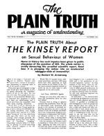 Satan's Great Deception - Part I
Plain Truth Magazine
October 1953
Volume: Vol XVIII, No.5
Issue: 