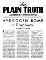 Worst WEATHER Ever!
Plain Truth Magazine
October 1955
Volume: Vol XX, No.8
Issue: 