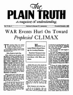 The United States in Prophecy - Part Two
Plain Truth Magazine
November-December 1940
Volume: Vol V, No.4
Issue: 