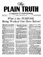 Heart to Heart Talk With the Editor
Plain Truth Magazine
November-December 1946
Volume: Vol XI, No.2
Issue: 
