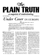 The Bible Answers Short Questions From Our Readers
Plain Truth Magazine
November 1949
Volume: Vol XIV, No.3
Issue: 