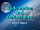 Redemption and Deliverance