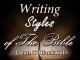 Writing Styles of The Bible