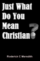 Just What Do You Mean Christian?