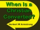 When Is a Christian Converted?